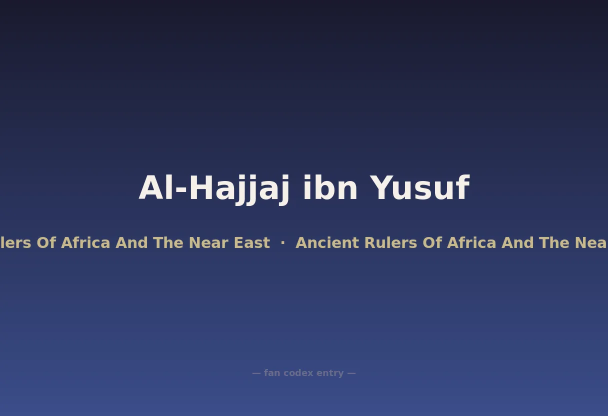 Al-Hajjaj ibn Yusuf