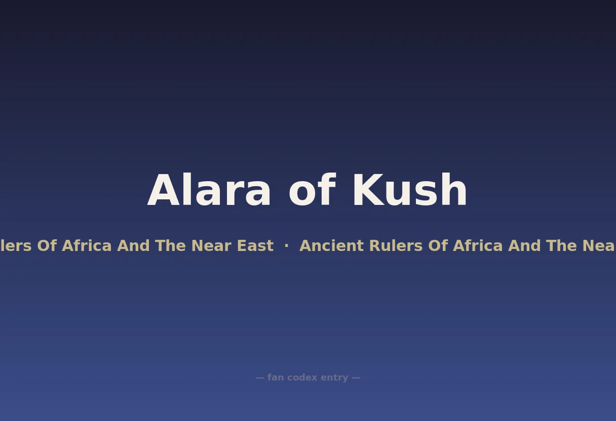 Alara of Kush
