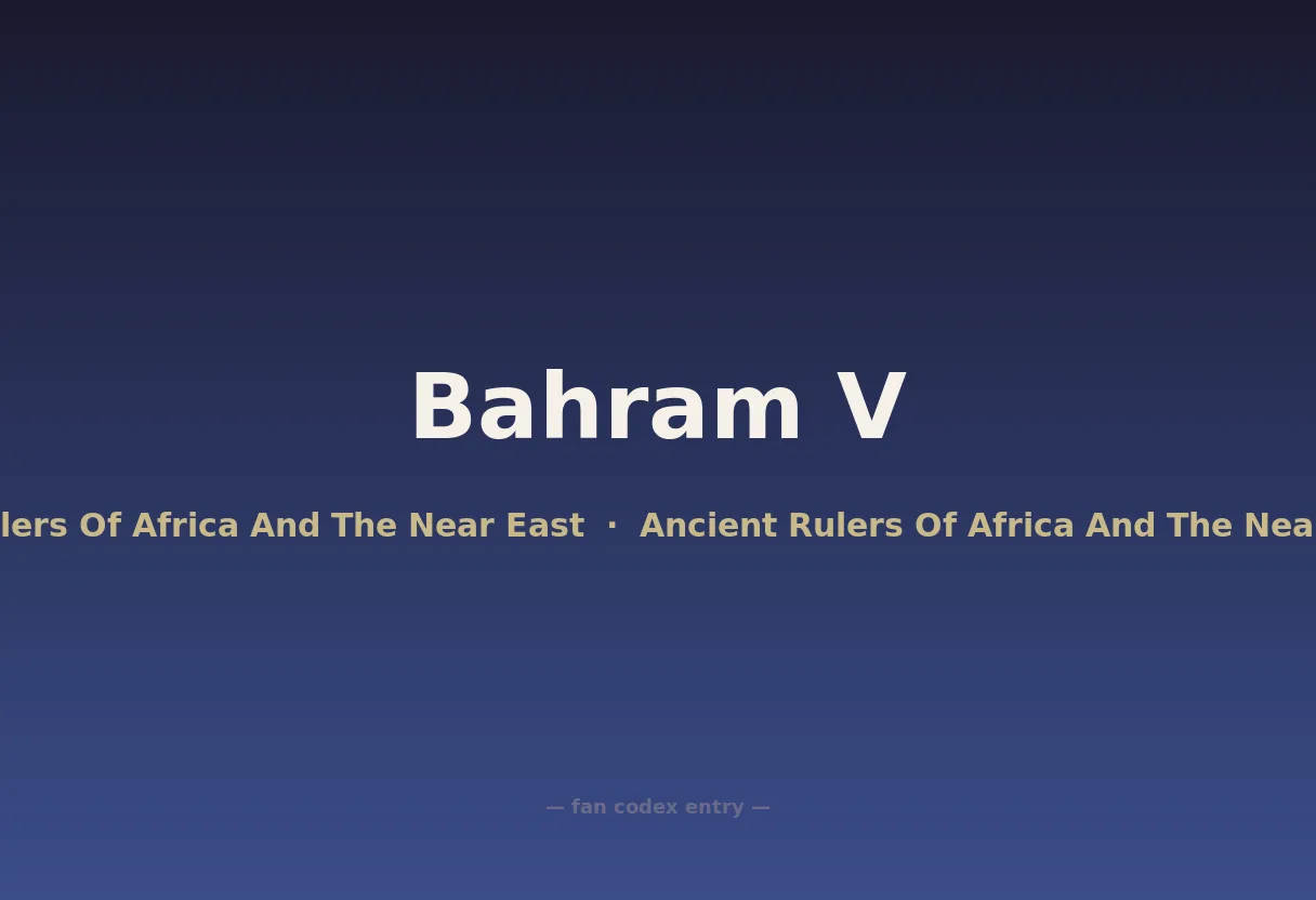 Bahram V
